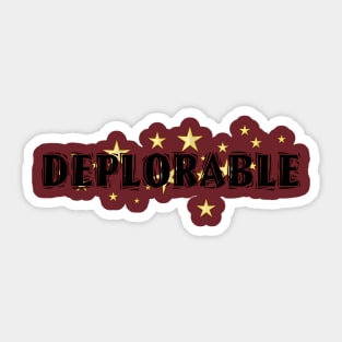 DEPLORABLE Sticker